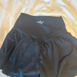 black crossover shorts